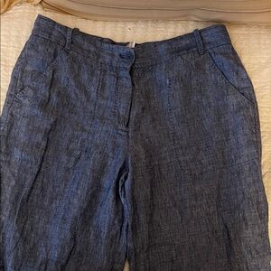 Max Studio Chambray Linen Pants